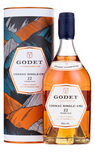 фото коньяк Godet Single-Cru 22 Years Old 0,7 л