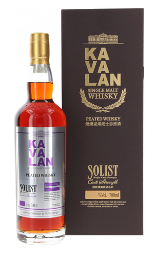 фото виски Kavalan Solist Peated Malt Single Cask Strength 54% 0,7 л