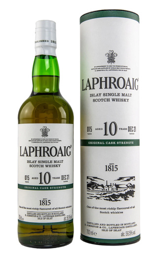 фото виски Laphroaig 10 Cask Strength Single Batch 15 0,7 л