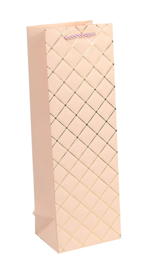 фото Paper Bag Pink Rhombus 12*36*9