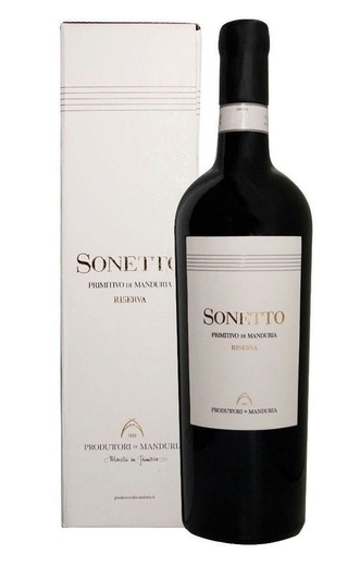 фото вино Sonetto Riserva Primitivo di Manduria 2017 0,75 л