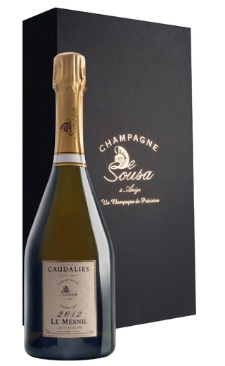 фото шампанское De Sousa Grand Cru Cuvee des Caudalies Le Mesnil Blanc de Blancs Extra Brut Millesime 2012 0,75 л