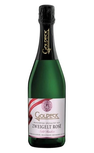 Гольдек Цвайгельт Розе Трокен 0.75 л фото игристое вино Goldeck Zweigelt Rose Trocken 0,75 л