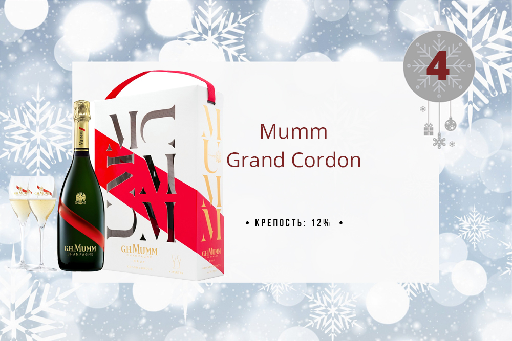 Шампанское Mumm Grand Cordon 0.75 л