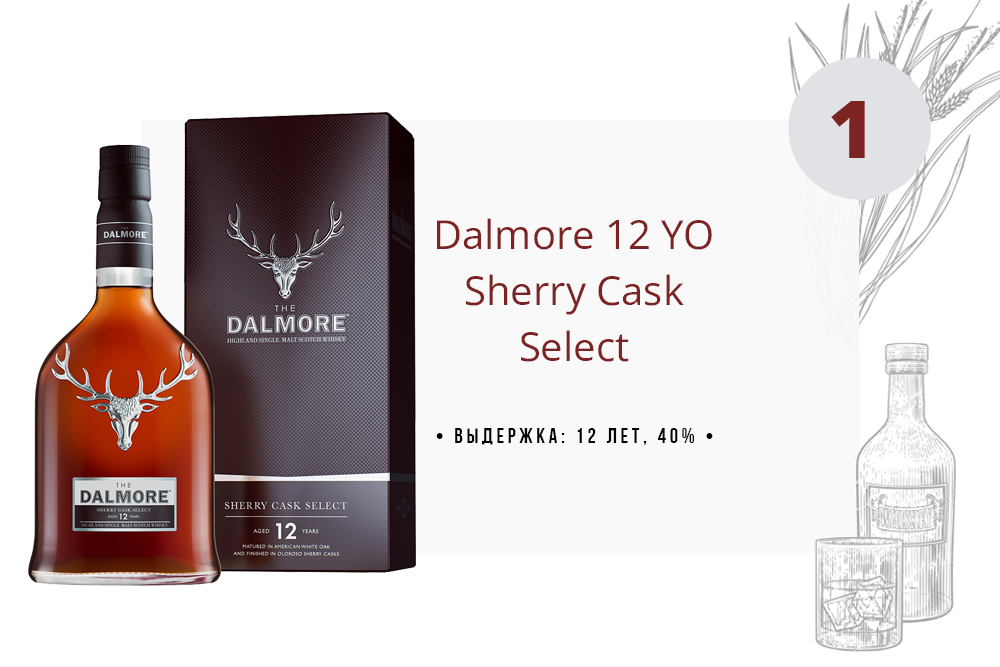 Виски Dalmore 12 Years Old Sherry Cask Select 0.7 л в коробке