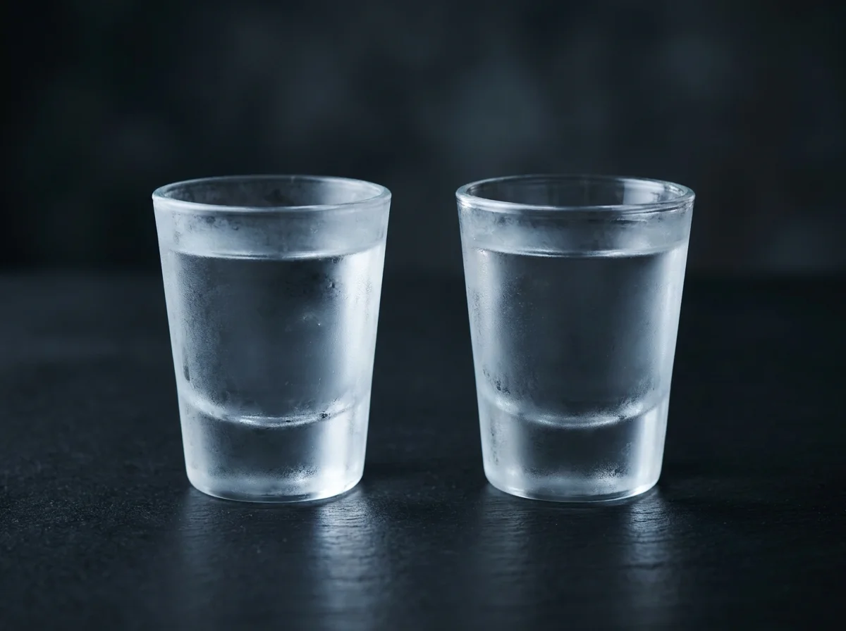 Шот водки вода в шоте