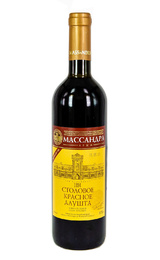 Вино Массандра Столовое Красное Алушта 2016 0,75 л