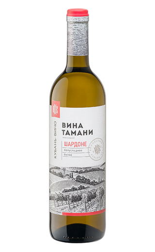 Кубань-Вино Вина Тамани Шардоне Полусладкое 0,7 л