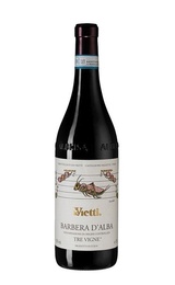 Вино Vietti Barbera d'Alba Tre Vigne 2018 0,75 л