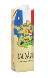 Вино Долина Лак д'Азюр красное полусладкое 1 л