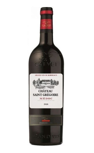 Вино Calvet Chateau Saint Gregoire Medoc 2018 0,75 л