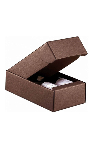 Коробка Сета Марроне темно-коричневая на 2 бутылки