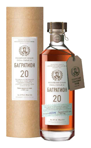 Коньяк Багратион 20 лет с мюзле 0,5 л