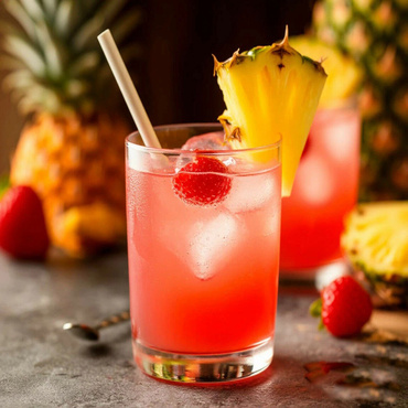 Рецепт коктейля Ананасовый поцелуй